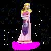 The Zelda trophy from Melee at night. I made this picture.