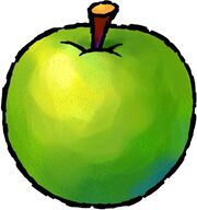 An Apple from Yoshi Topsy-Turvy.