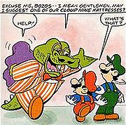 Wart, as he appears in the Super Mario Bros. comics.