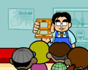 Satoru's cameo in WarioWare: Smooth Moves.