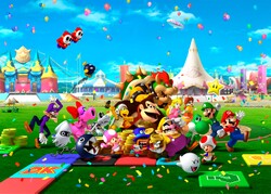 All characters enjoying the Star Carnival.
