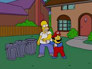 Mario meets Homer.