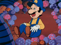 Luigi in The Great Mission to Save Princess Peach.