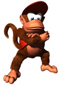 Diddy Kong back in action.
