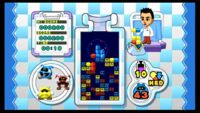 A Mii, replacing Dr. Mario as the main character in Dr. Mario Online Rx.