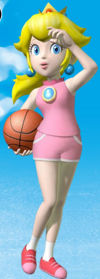 Solo art of Peach for NBA Street V3.