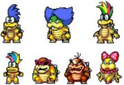 The Koopaling's Beta sprites of Super Princess Peach.