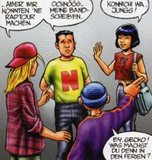 From left to right: Toni, Nick, Big B., and Gecko.