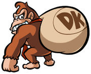 Donkey Kong stealing the Mini Mario toys.