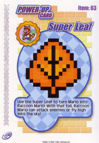 Super Leaf Power-Up Card.