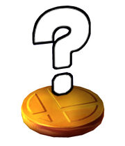 A Trophy in Super Smash Bros. Brawl. (this shows how the trophy looks like if zoomed in before being caught - a trophy with this appearance does not exist).