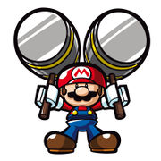 A Mini Mario with a pair of hammers.
