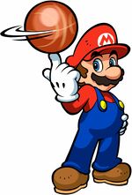 Mario, as seen in Mario Hoops 3 on 3.
