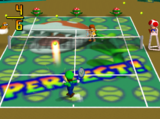 Three piranha-plants on court.