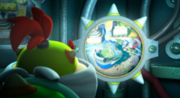 Bowser Jr. setting his sights on the Baseball Kingdom -- to invade it.