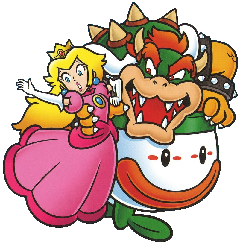File Peach And Bowser Png Super Mario Wiki The Mario Encyclopedia