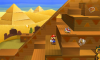 super mario desert diorama set